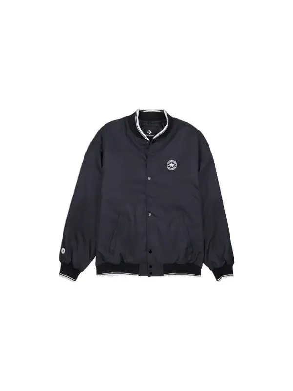 Куртка logo baseball jacket 'black' Converse — изображение 1 из 1, черный