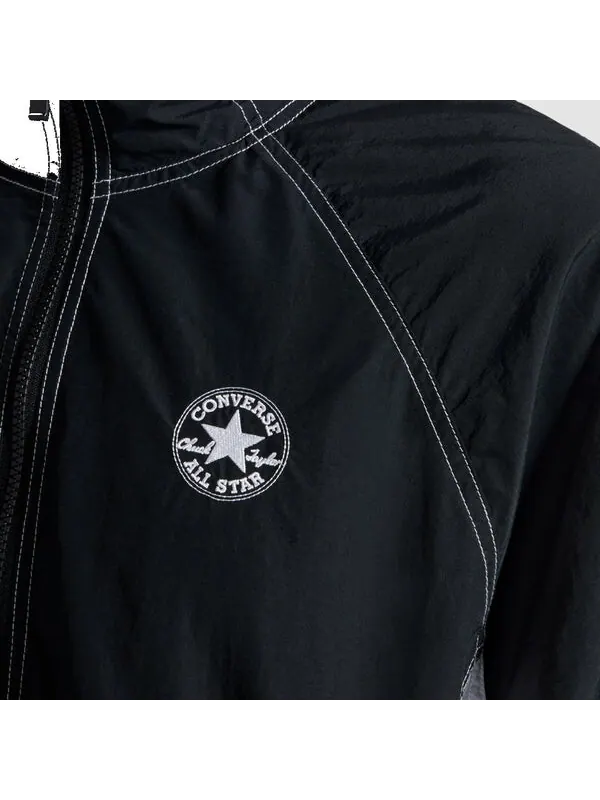 Куртка starsprinter jacket 'black white' Converse — изображение 2 из 4, черный/белый