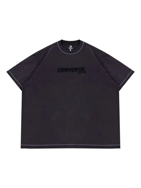Футболка skateboard wash tee 'washed black' Converse — изображение 1 из 2, черный