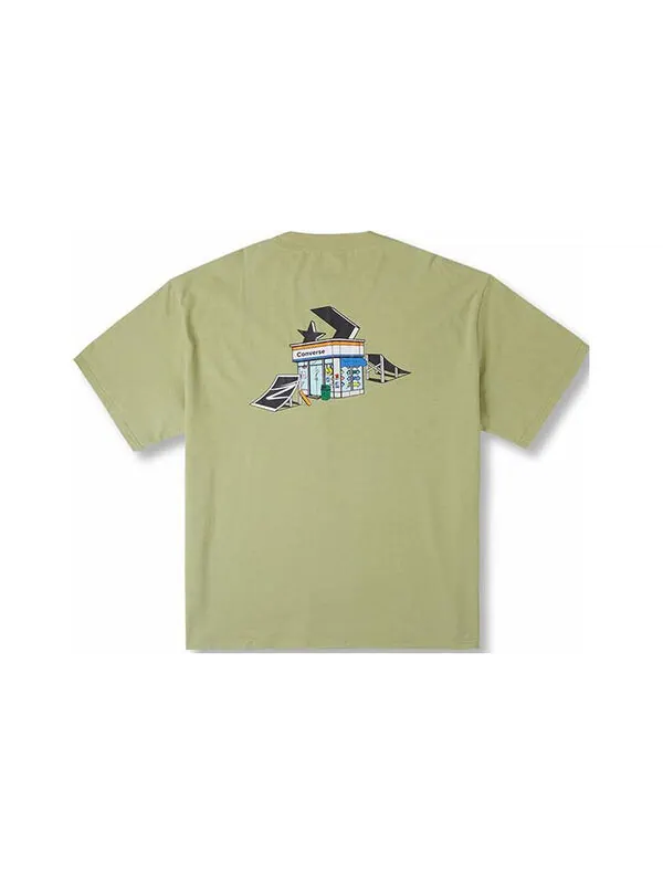 Футболка skateboard tee 'yellow green' Converse — изображение 2 из 2, желтый зеленый