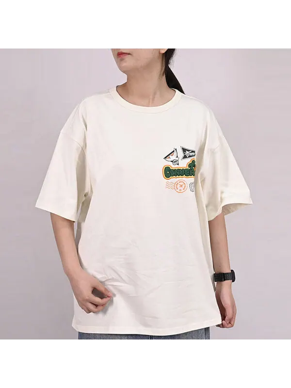 Футболка city escape tee 'beige' Converse — изображение 2 из 3, бежевый