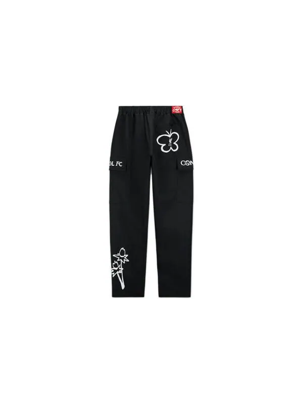 Брюки x lfc woven cargo pants 'black' Converse — изображение 2 из 2, черный