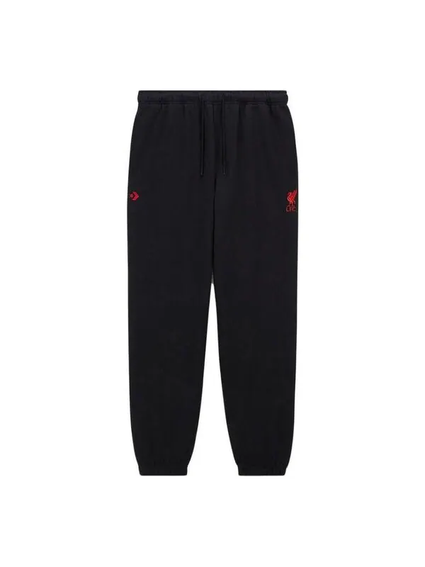 Брюки x lfc knit loose-fit pants 'black' Converse — изображение 1 из 2, черный/красный