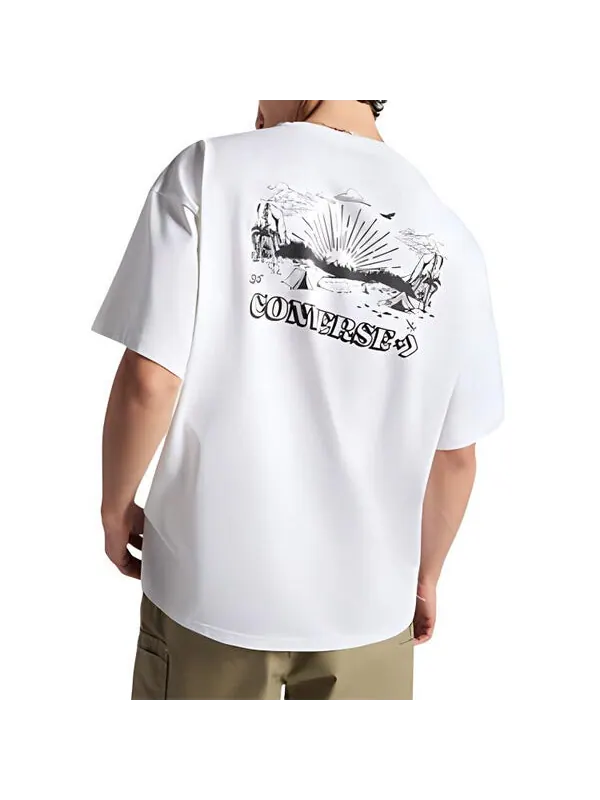 Футболка desert festival t-shirt 'white' Converse — изображение 2 из 2, белый