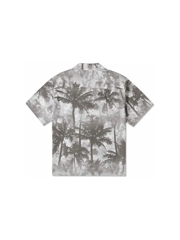 Рубашка resort palm trees button-down shirt 'black palm' Converse — изображение 2 из 2, черный