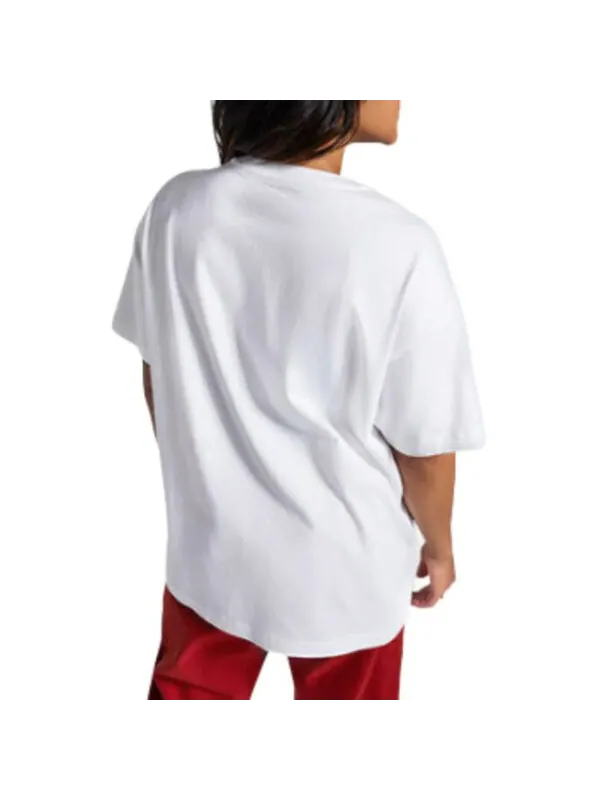 Футболка flaming logo oversized t-shirt 'white red' Converse — изображение 2 из 2, белый/красный