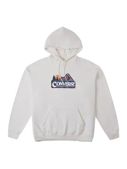 Толстовка elevated logo graphic os heavyweght hoodie 'white' Converse — изображение 1 из 1, белый