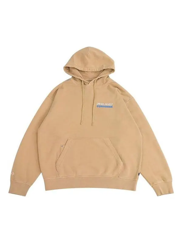 Толстовка logo skate hoodie 'tan' Converse — изображение 1 из 2, бежевый