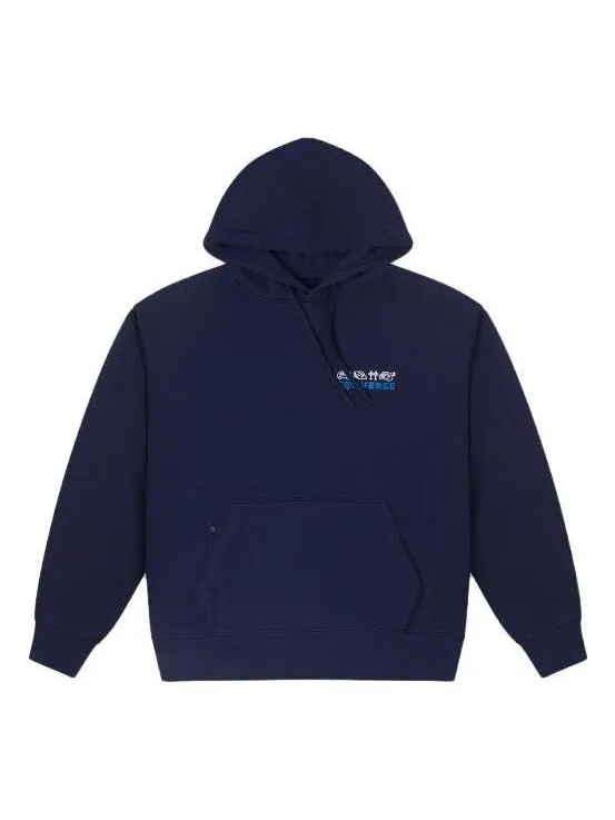 Толстовка skate logo hoodie 'blue' Converse — изображение 1 из 1, синий