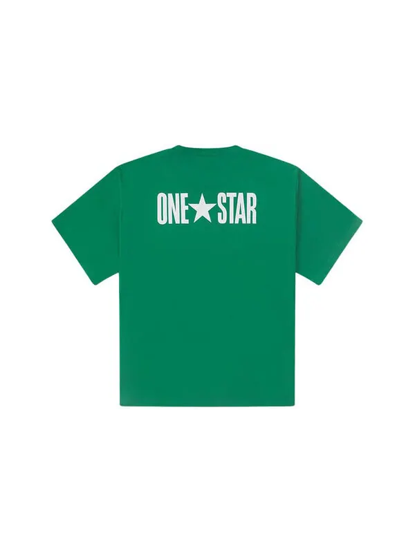 Футболка one star t-shirt 'green' Converse — изображение 2 из 3, зеленый