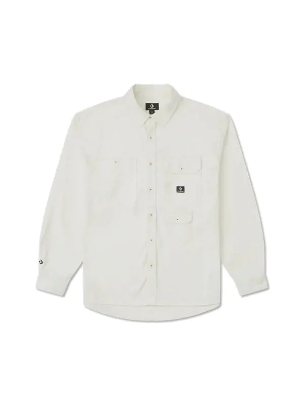 Рубашка yotd woven shirt 'white' Converse — изображение 1 из 2, белый