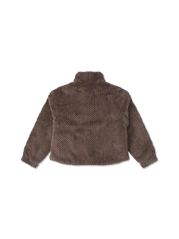 Куртка yotd furry jacket 'brown' Converse — изображение 2 из 2, коричневый