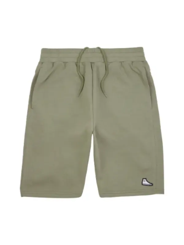 Шорты sneaker patch solid short mossy sloth 'olive green' Converse — изображение 1 из 3, оливковый зеленый