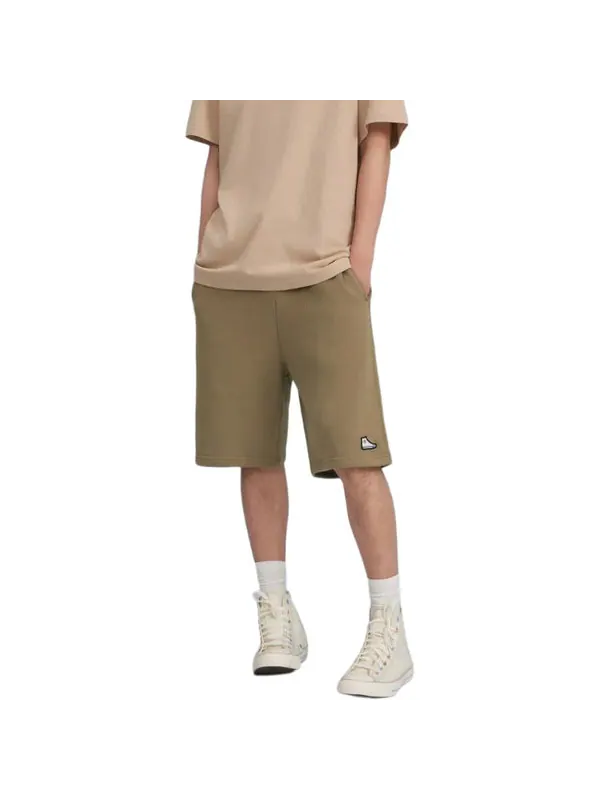 Шорты sneaker patch solid short mossy sloth 'olive green' Converse — изображение 3 из 3, оливковый зеленый