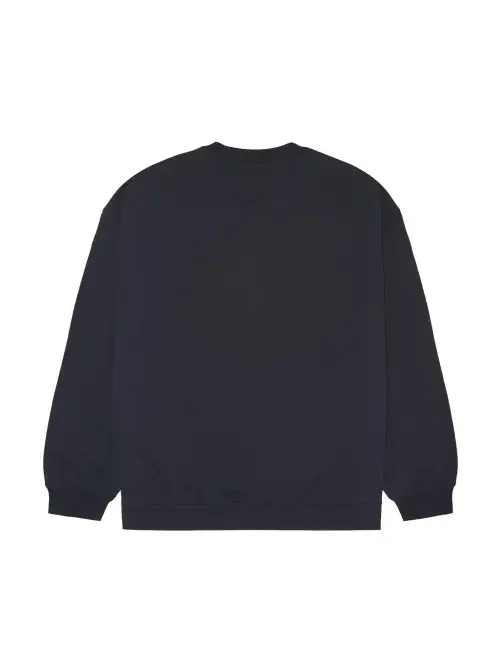 Футболка cons one star crew sweatshirt 'black' Converse — изображение 2 из 3, черный