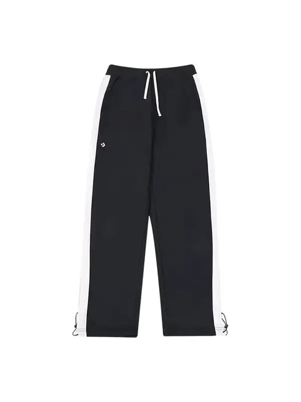 Брюки drawstring white stripe sweatpants 'black' Converse — изображение 1 из 1, черный