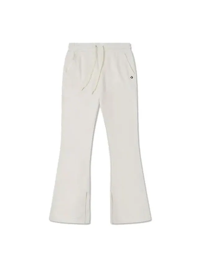 Брюки (WMNS) Converse Drawstring Flare Sweatpants 'White' — изображение 1 из 1, белый