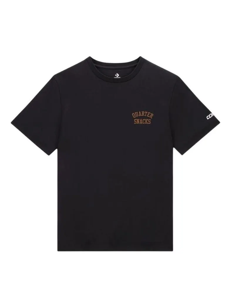 Футболка Converse CONS x Quartersnacks T-Shirt 'Black' — изображение 1 из 3, черный