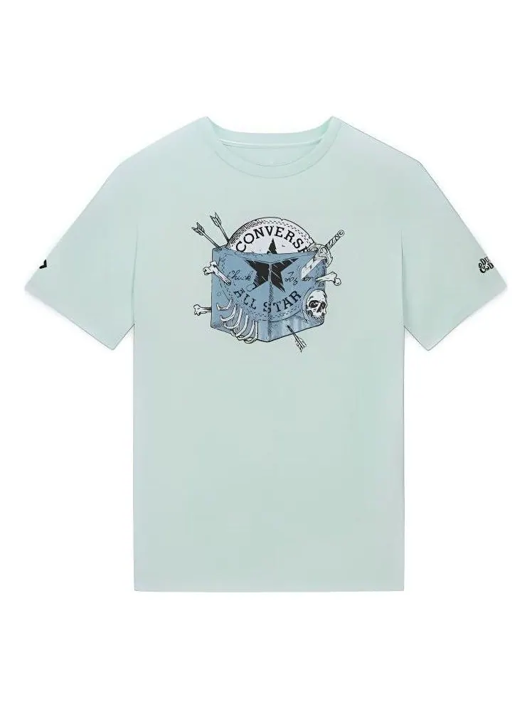 Футболка Converse x Dungeons & Dragons Gelatinous Cube T-Shirt 'Barely Green' — изображение 1 из 2, зеленый
