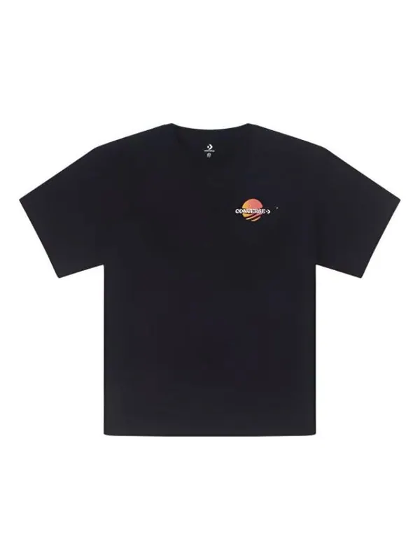 Футболка sunset t-shirt 'black' Converse — изображение 1 из 2, черный