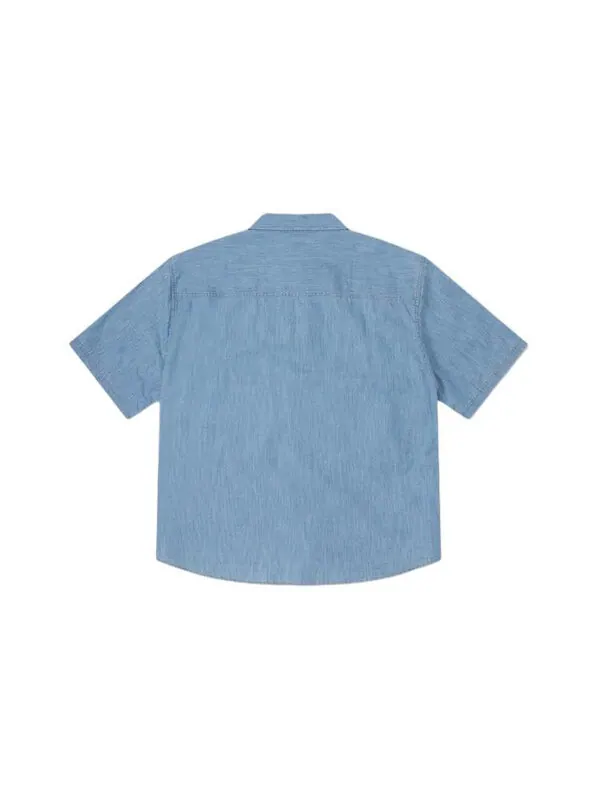 Рубашка denim wordmark utility shirt 'lt retro blue' Converse — изображение 2 из 2, синий