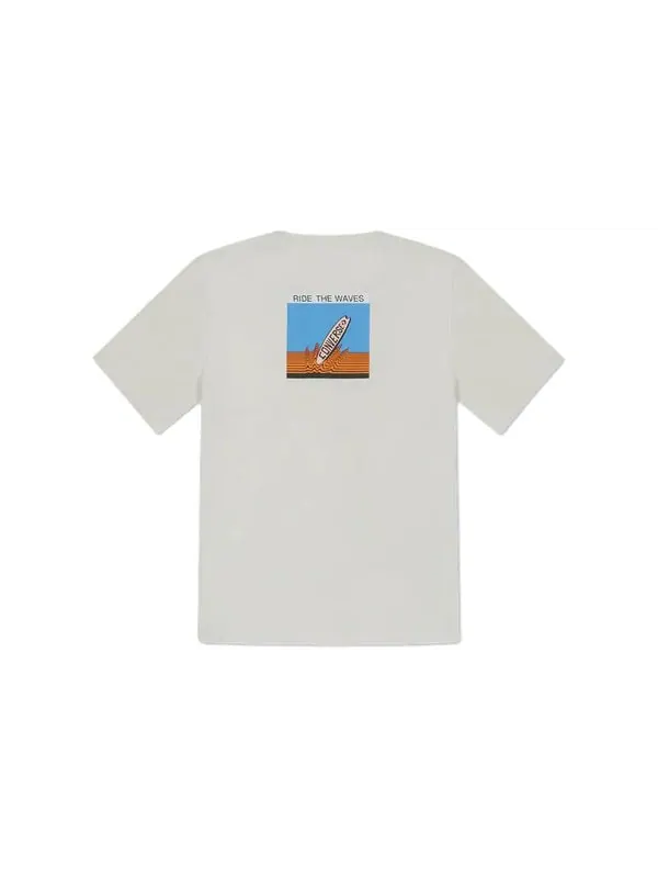 Футболка summer verbiage t-shirt 'light grey' Converse — изображение 2 из 2, светлый серый