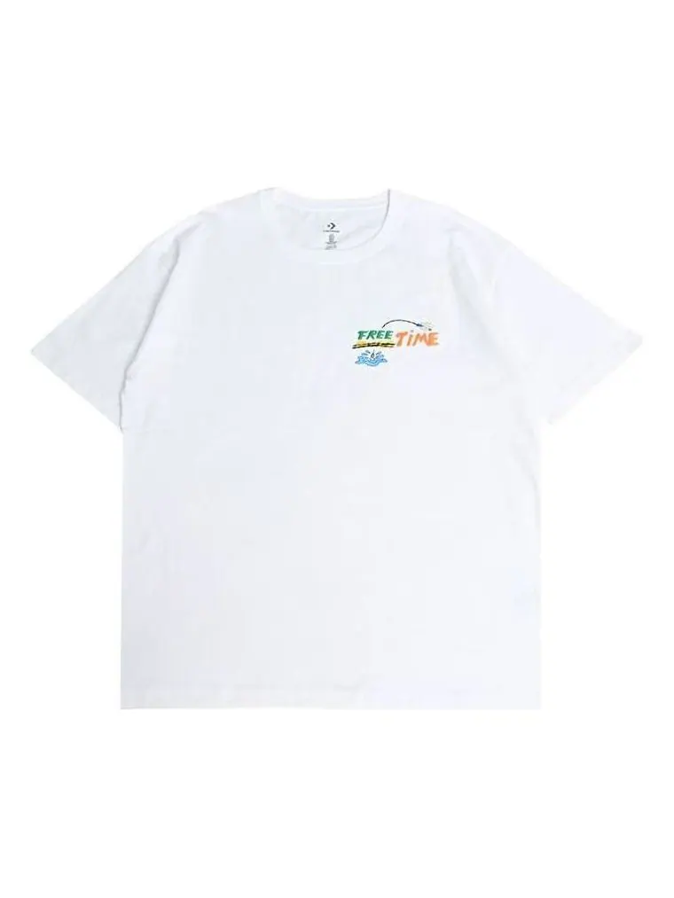 Футболка Converse Summer Fishing T-Shirt 'White' — изображение 1 из 1, белый