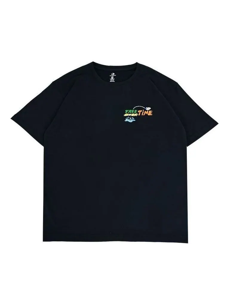 Футболка Converse Summer Fishing T-Shirt 'Black' — изображение 1 из 1, черный