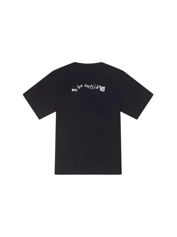 Футболка summer verbiage t-shirt 'black' Converse — изображение 2 из 2, черный