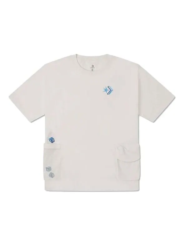 Футболка Converse Summer Drink Pocket T-Shirt 'Egret' — изображение 1 из 2, белый