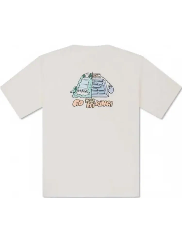 Футболка Converse Summer Outdoor Graphic T-Shirt 'White' — изображение 2 из 2, белый