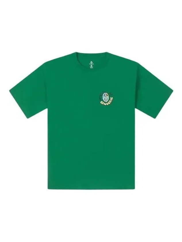 Футболка Converse Summer Outdoor Graphic T-Shirt 'Green' — изображение 1 из 2, зеленый