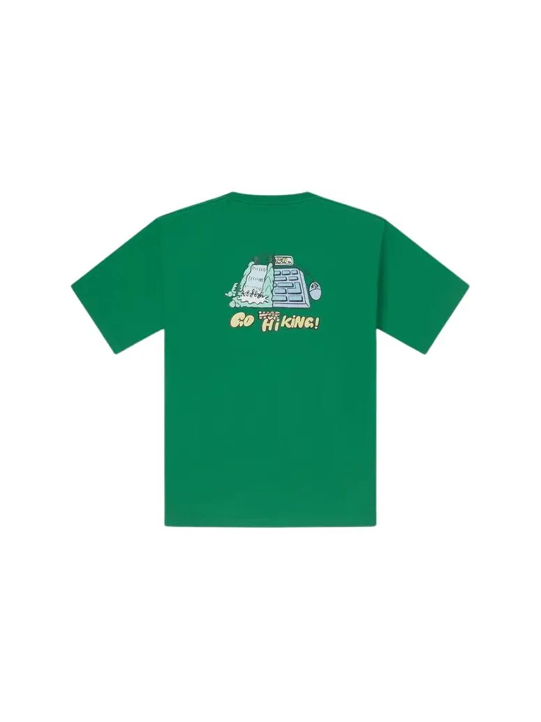 Футболка Converse Summer Outdoor Graphic T-Shirt 'Green' — изображение 2 из 2, зеленый