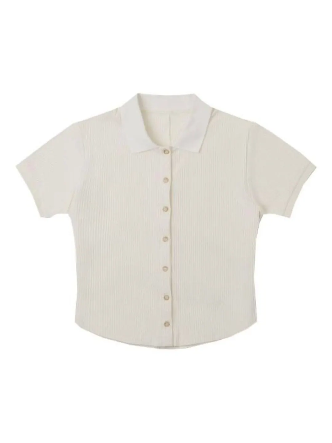 Поло (WMNS) Converse Gradient Letter Embroidery Polo Shirt 'White' — изображение 1 из 2, белый
