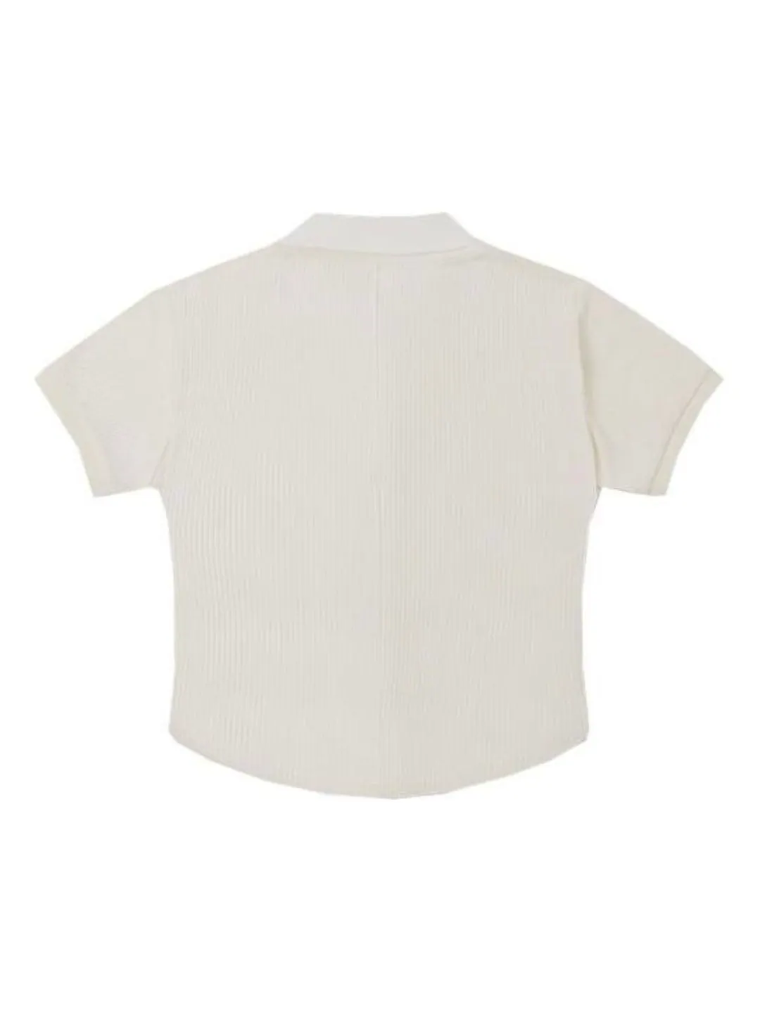 Поло (WMNS) Converse Gradient Letter Embroidery Polo Shirt 'White' — изображение 2 из 2, белый