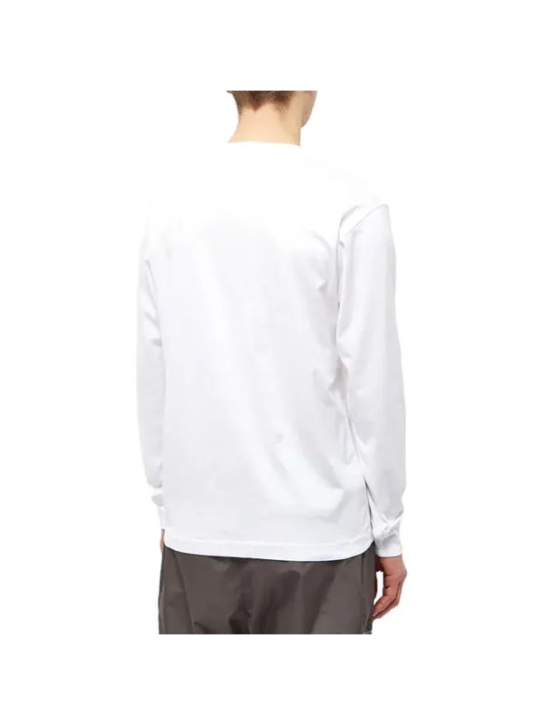 Футболка long-sleeve t-shirt 'white' Stone Island — изображение 2 из 3, белый