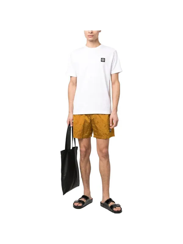 Футболка patch t-shirt 'white' Stone Island — изображение 2 из 4, белый