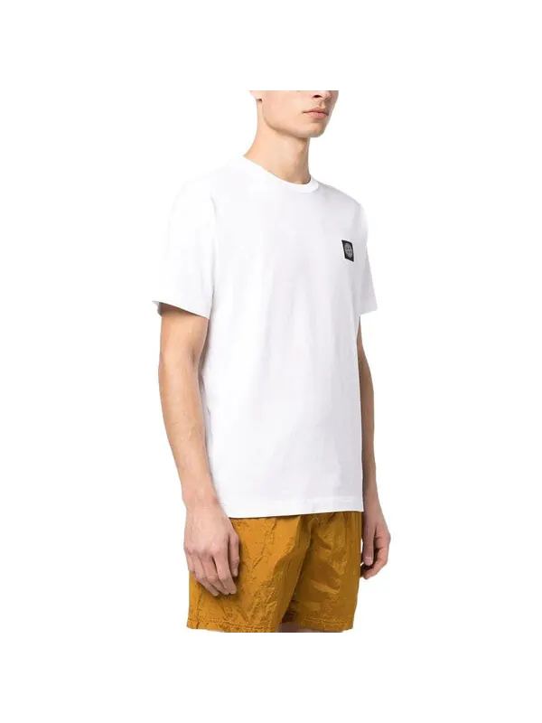 Футболка patch t-shirt 'white' Stone Island — изображение 4 из 4, белый