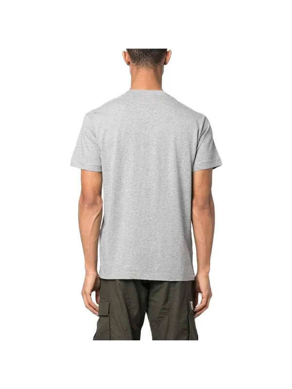 Футболка compass patch logo short-sleeve t-shirt 'melange grey' Stone Island — изображение 2 из 3, серый