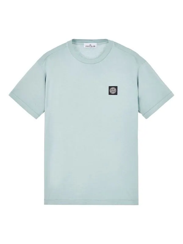 Футболка compass patch logo t-shirt 'sky blue' Stone Island — изображение 1 из 2, синий