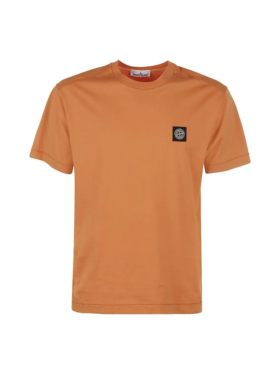 Футболка STONE ISLAND Logo Patch T-shirt 'Sienna' — изображение 1 из 1, бежевый
