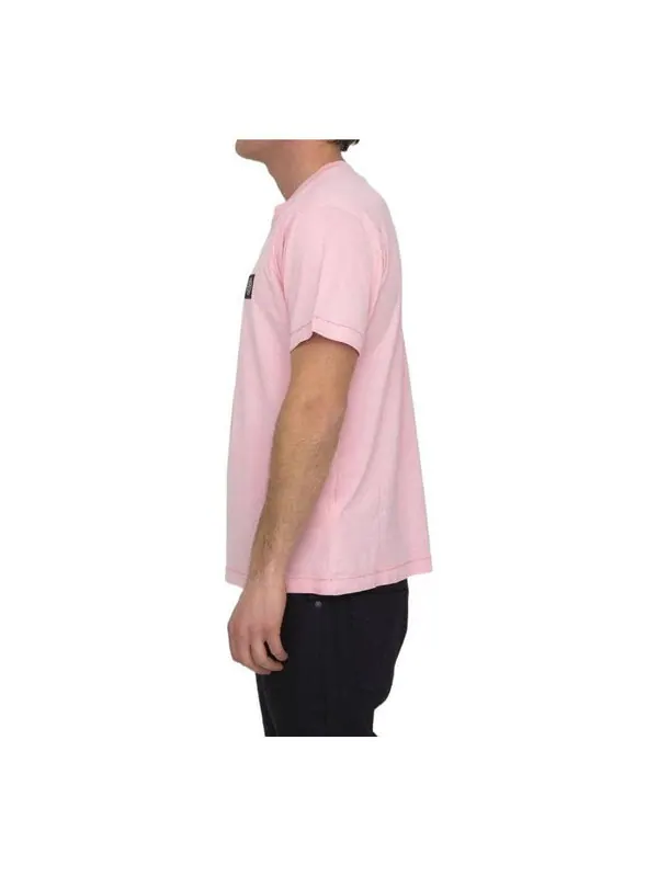 Футболка patch t-shirt 'pink' Stone Island — изображение 3 из 3, розовый