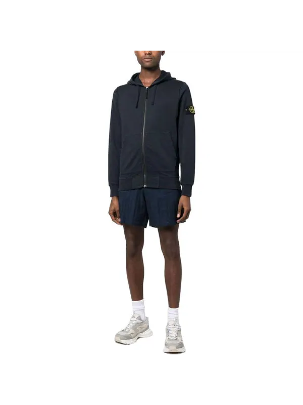 Толстовка full zip jacket 'navy blue' Stone Island — изображение 2 из 4, темно-синий