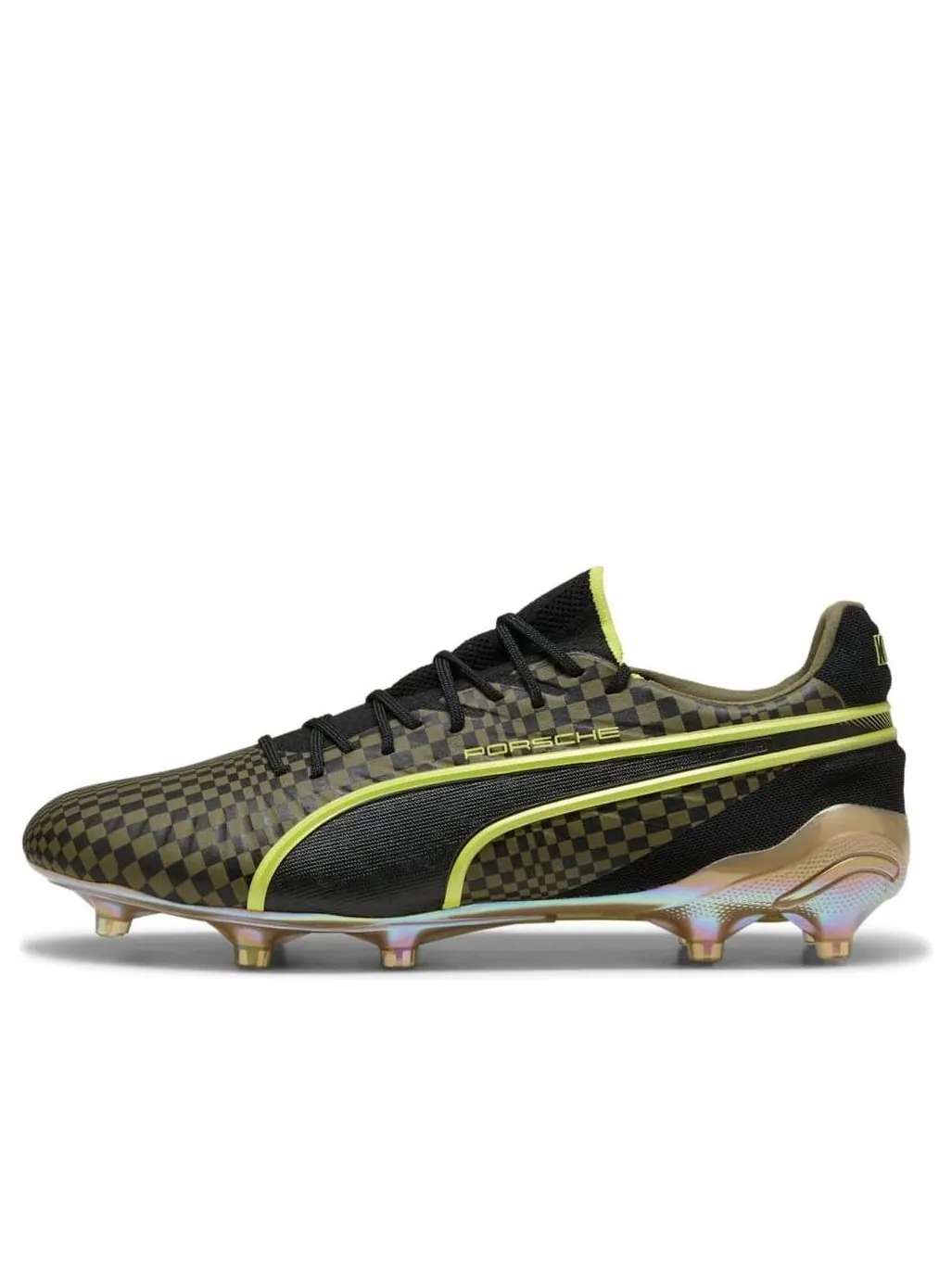 Кроссовки Puma King x Porsche Ultimate FG/AG LE 'Olive Drab' — изображение 1 из 6, оливковый зеленый