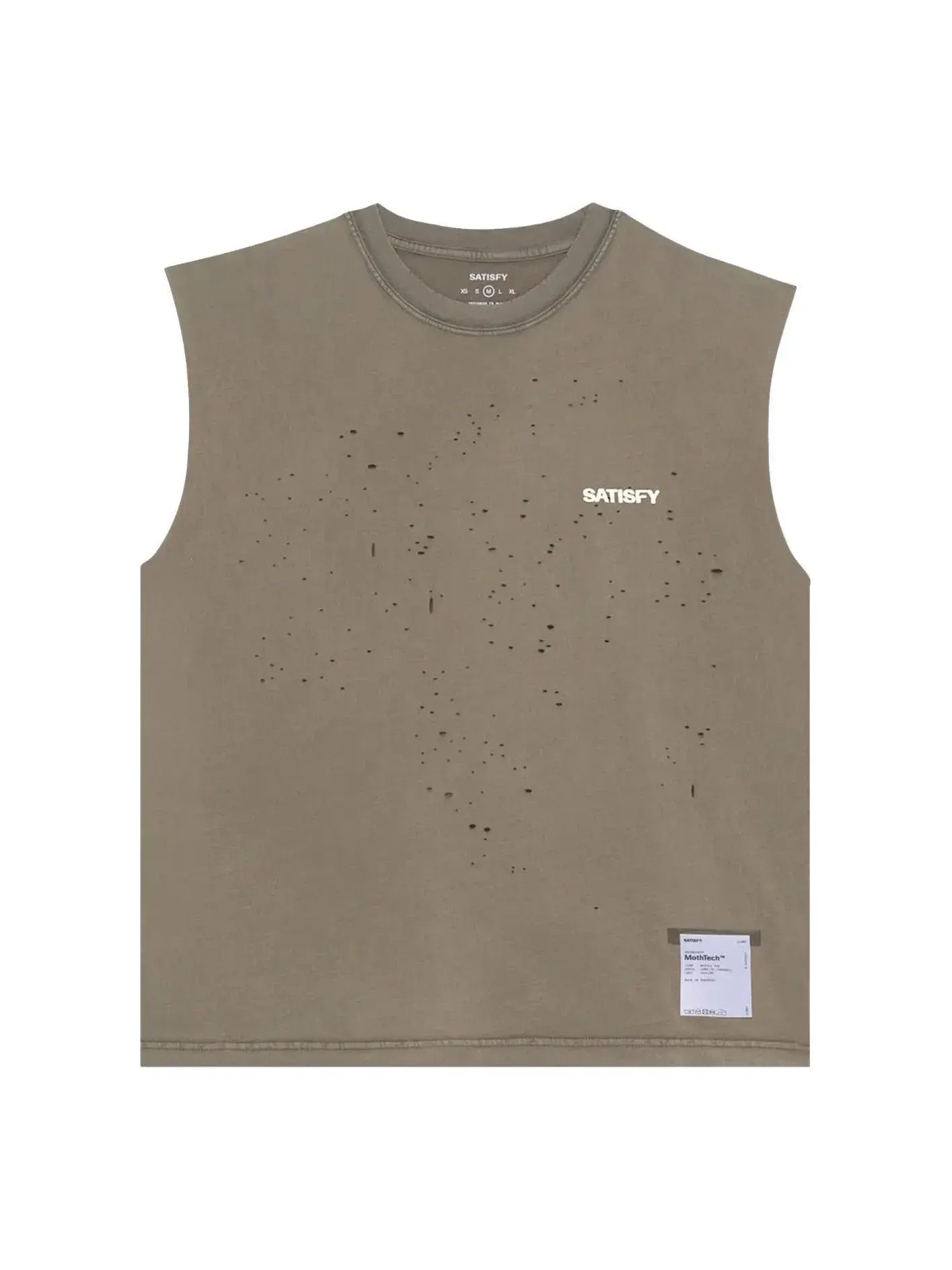 Мужская футболка Satisfy MothTech Muscle T-Shirts Aged Falcon — коричневый
