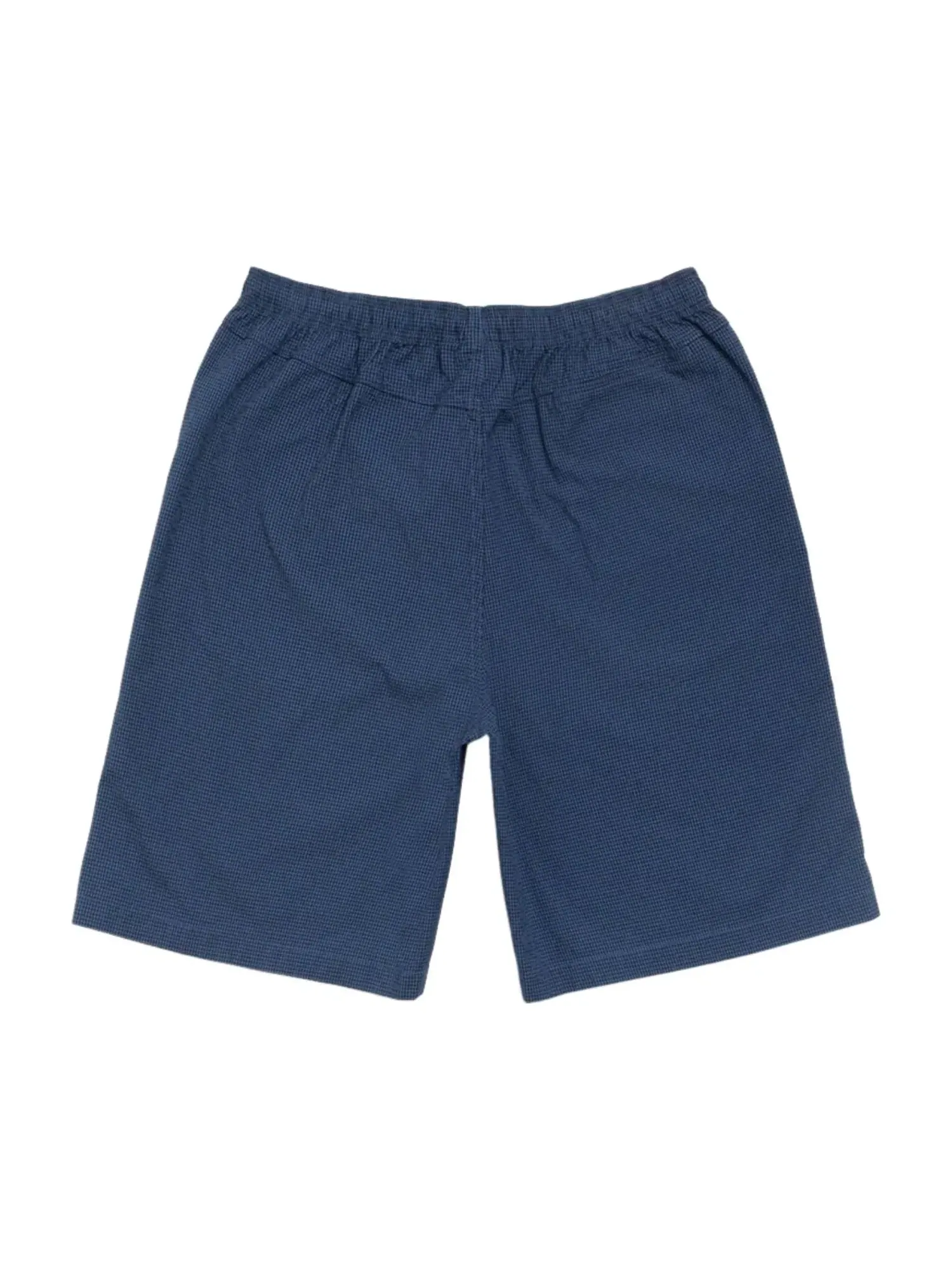 Мужские шорты из сиса-хлопка с принтом Stussy Baggy Seersucker Beach Short — изображение 2 из 2, синий