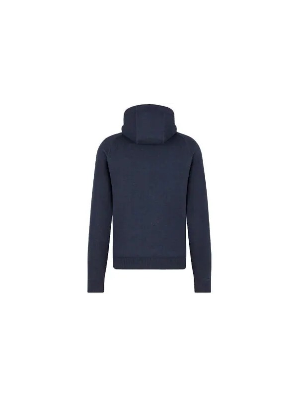 Куртка men's ss21 loose zipper hooded jacket navy blue Dior — изображение 2 из 4, синий