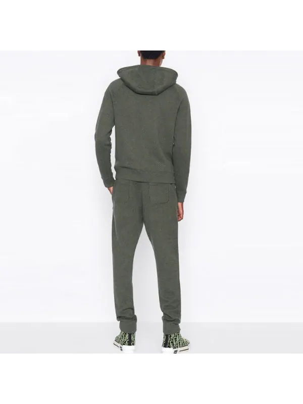 Толстовка men's ss22 cashmere blend knit material hooded sports olive Dior — изображение 4 из 4, бежевый