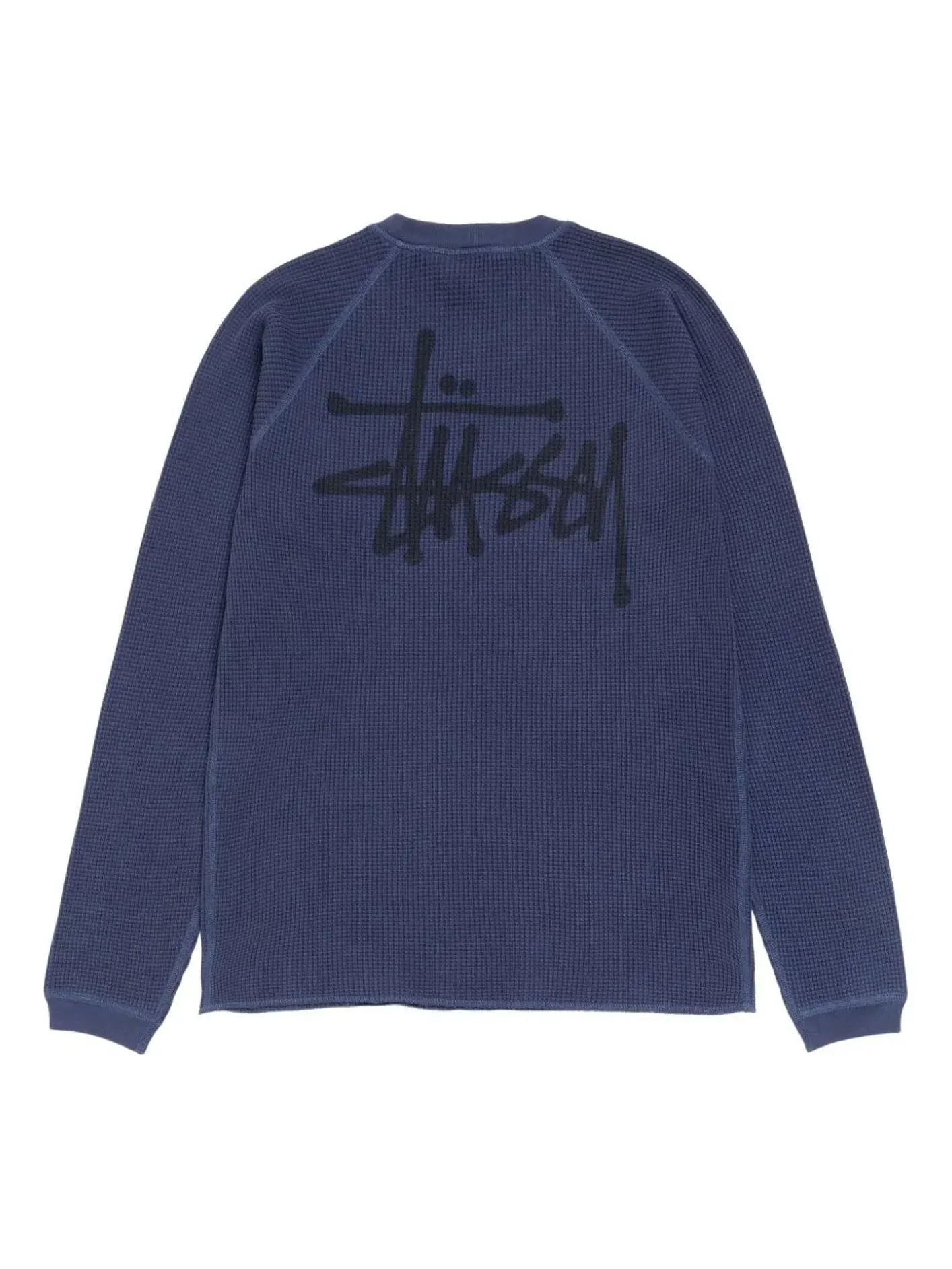 Футболка Stussy Basic Stussy Thermal 'Navy' 1140356-NAVY — изображение 1 из 2, темно-синий