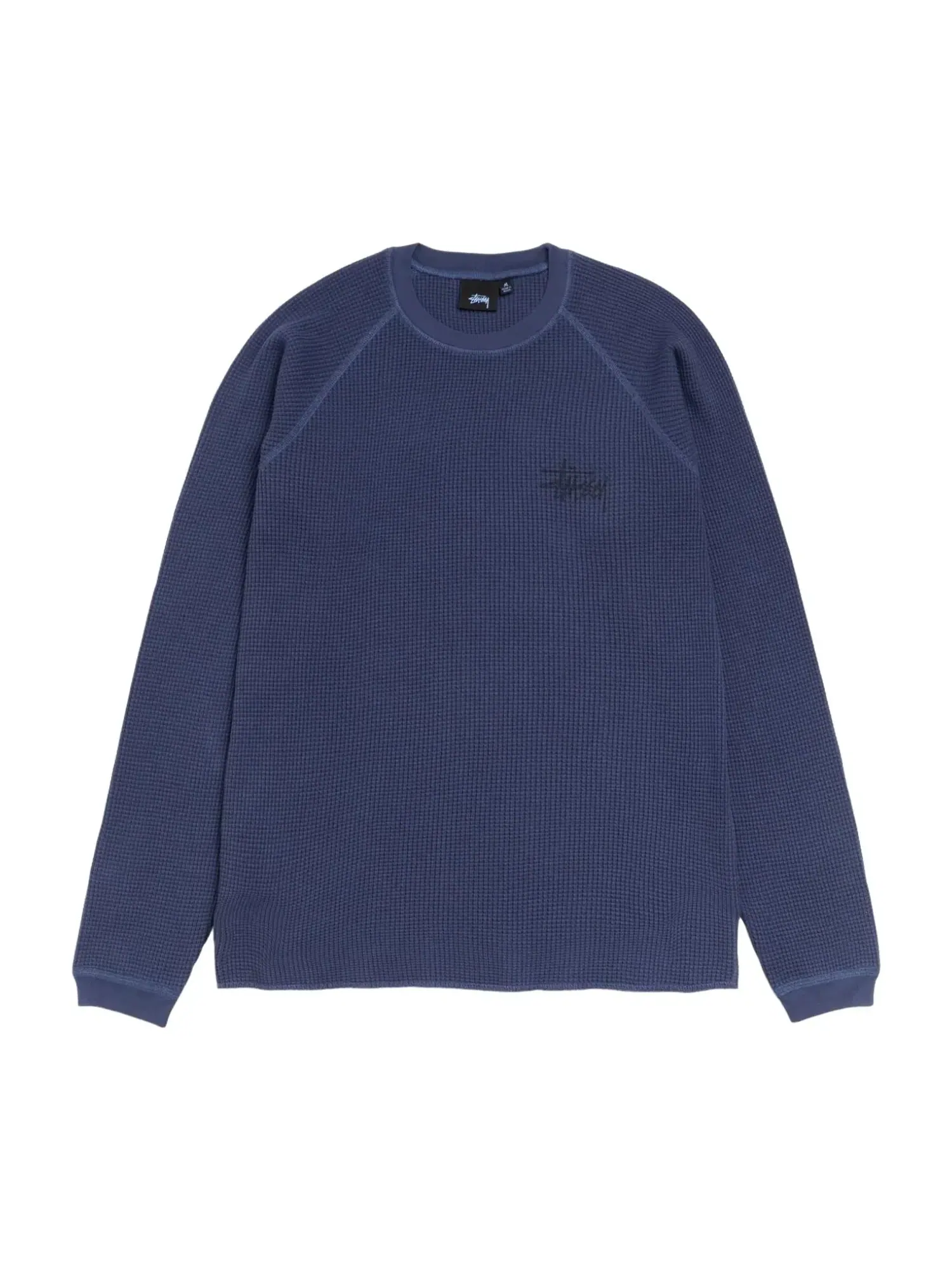 Футболка Stussy Basic Stussy Thermal 'Navy' 1140356-NAVY — изображение 2 из 2, темно-синий